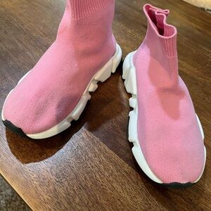 Authentic Balenciaga Toddler Sneakers - Pink & White